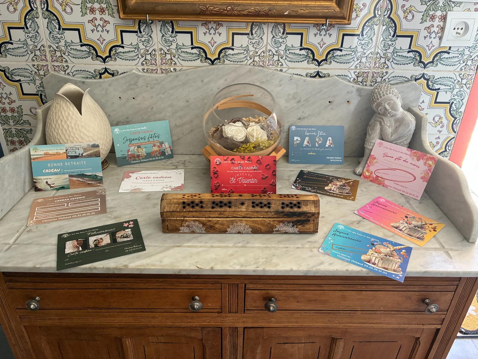cartes cadeaux l'art des sens et des mains massages charente angoulême